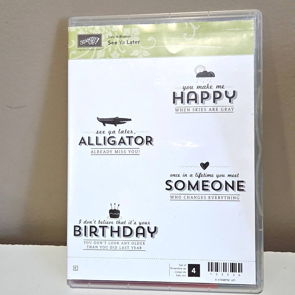 See Ya Later Rubber Cling Stampin Up set